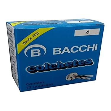 Imagem de Colchete Latonado, Bacchi, Nº 4, 2.2 cm, Caixa com 72 Unidades