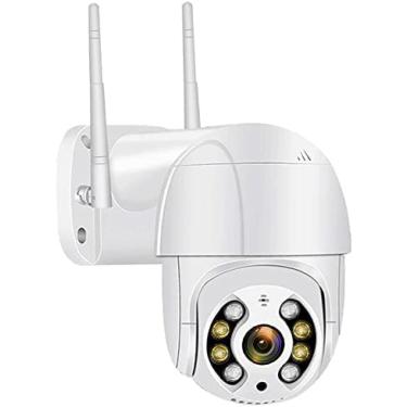 Imagem de Câmeras Externas 4K Para Segurança Doméstica, Câmera PTZ Externa WiFi, Vigilância Por Vídeo HD De 5 MP, Rastreamento Automático Sem Fio, Cartão Micro SD De Até 256 GB Compatível,4K 8MP SEM Cartão,
