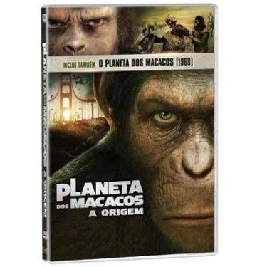Imagem de Dvd Planeta Dos Macacos A Origem (2011) E (1968 )Dvd Duplo - 20 Th Cen