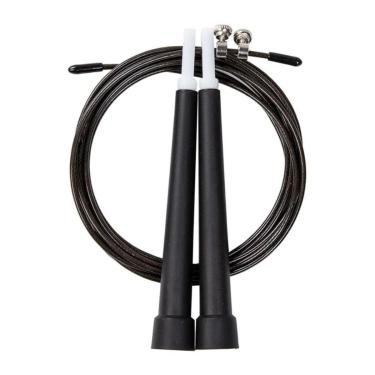 Imagem de Corda de Pular Cross Speed Rope de 3 Metros Com Cabo Revestido de Aço Ajustável e 2 Rolamento-Unissex