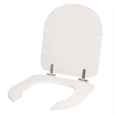 Imagem de Assento Laqueado Vogue Plus Conforto Branco Tampa para Vaso Deca em Mdf