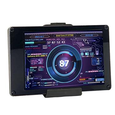 Imagem de Monitor de Temperatura de Hardware de CPU IPS de 3,5 Polegadas Exibição de Expansão Externa, Tela LCD de Alta Resolução para PC, Caixa de Computador ARGB, Tela Secundária