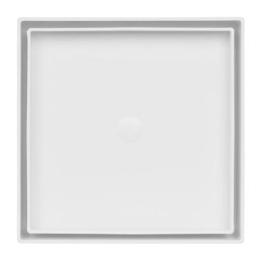 Imagem de Ralo Oculto Quadrado Universal De 10X10Cm Branco Astra