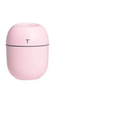 Imagem de SOOVI Umidificador 220ML Mini umidificador de ar ultrassônico difusor de óleo essencial para escritório em casa purificador de carro USB difusor de aromas fabricante de névoa lâmpada LED (cor: rosa)