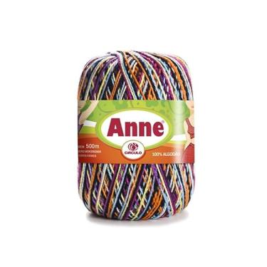 Imagem de Linha De Crochê E Tricô - Anne 500 - Cores Mesclas - 500 Metros - 100% Algodão - Círculo