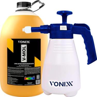 Imagem de SNOW FOAM GERADOR DE ESPUMA E PULVERIZADOR MANUAL HÍBRIDO 2 EM 1 – 2L VONIXX + SHAMPOO V-MOL,5L VONIXX
