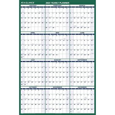 Imagem de Calendário apagável 2023, planejador de parede apagável a seco da AT-A-GLANCE, 122 cm x 81 cm, jumbo, vertical, reversível para notas e espaço de planejamento (PM31028)