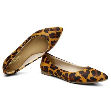 Imagem de Sapatilha Feminina Animal Print Dia a Dia Estilo Leve Casual