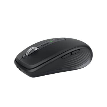 Imagem de Logitech Mouse sem fio compacto MX Anywhere 3S, rolagem rápida, rastreamento DPI 8K, cliques silenciosos, USB C, Bluetooth, Windows PC, Linux, Chrome, Mac - Grafite - com assinatura gratuita da Adobe