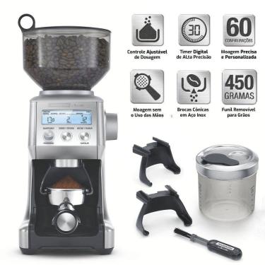 Imagem de Moedor De Grãos De Café 60 Níveis - By Breville Express Aço Inox - Moagem Moinho Elétrico 220v