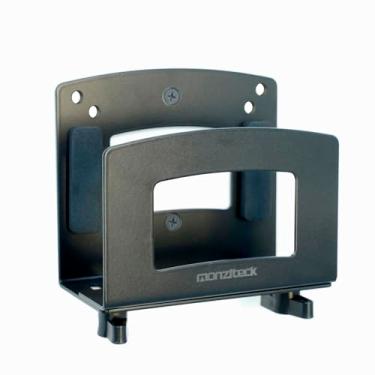 Imagem de Monzlteck Adjustable Small Device Wall or Under Desk Mount |Design for Streaming Media Player, Switch, WII,Cable Boxes, Modems,Router,Power,Mini pc,mac Mini and More