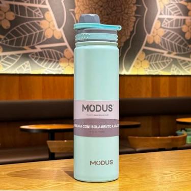 Imagem de Modus Garrafa Térmica De 304 Aço Inoxidável 750ML Manter Quente e Frio (Azul claro)