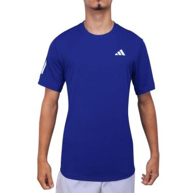 Imagem de Camiseta Adidas Club 3 Stripes Tennis Azul