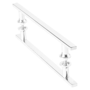 Imagem de Puxador Inox Para Porta De Correr Vidro Madeira 40Cm M.S