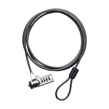 Imagem de C3Tech Cabo de Segurança CS-10 para Notebook, com senha com fechadura padrao T-BAR 1,80 Metros
