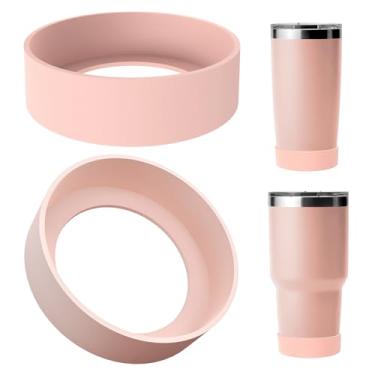 Imagem de Linkidea Bota de garrafa de água compatível com YETI Rambler Tumbler 590 g/850 g, caneca de viagem 567 g/850 g, copo de palha 737 g, copo empilhável 737 g, protetor de manga inferior de garrafa de