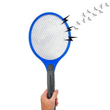 Imagem de Raquete Elétrica para Matar Pernilongo Insetos Mata Mosquito Recarregável Bivolt 110/220V