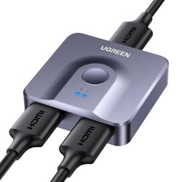 Imagem de UGREEN Switch HDMI 4K @ 60 Hz, switcher HDMI bidirecional 2 em 1 saída Divisor HDMI 1 entrada 2 saída Suporta UHD 3D HDR Compatível com PS5, PS4, Xbox Series X/S, Roku, Fire Stick, Cinza