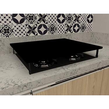 Imagem de TAMPA COOKTOP 4 BOCAS MDF 620X520X80 PT DESMONTADO