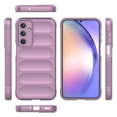 Imagem de Elubugod Capa compatível com Samsung Galaxy M35 5G, capa para celular TPU macia compatível com Samsung Galaxy M35 5G SM-M356B SM-M356B/DS roxa