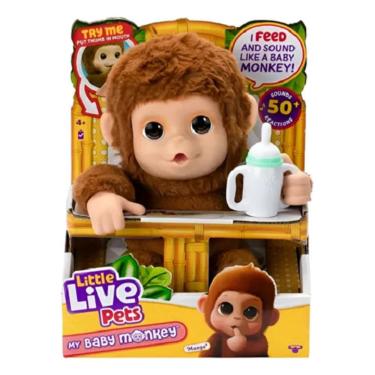 Imagem de Little Live Pets My Baby Macaquinho Interativo – 50 sons e reações – Fun