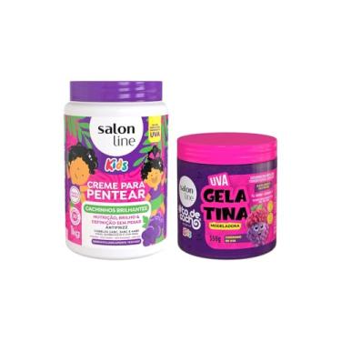 Imagem de Salon Line, Kit Uva com Creme para Pentear e Gelatina #todecacho Kids