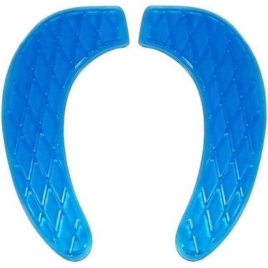 Imagem de Almofada de assento de vaso sanitário em gel (azul)