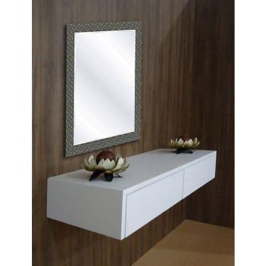 Imagem de Aparador Penteadeira Console Suspenso Laqueado Branco