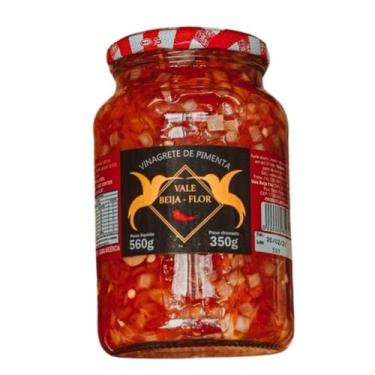 Imagem de Pote Molho de  Vinagrete de Pimenta dedo de Moça em Conserva 560g - Be