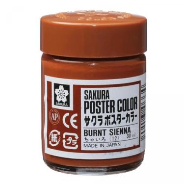 Imagem de Tinta Guache Sakura Poster Color 30ml 12 Burnt Sienna