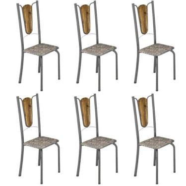 Imagem de Kit 6 Cadeiras Tubulares Júlia - Soma Móveis