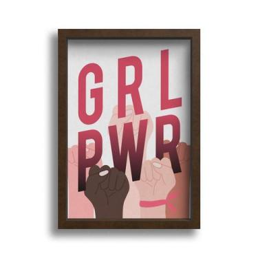 Imagem de Quadro Decorativo Girl Power Mulheres Unidas Força A3 42x30 - Deliquad