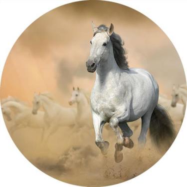 Imagem de Painel De Festa Redondo 1,50x1,50 - Cavalo Branco Galopando 003 - Via 