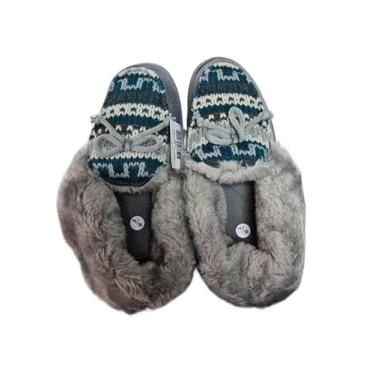 Imagem de Pantufa Sapato Feminino Lili Premium Liang F7028. Tamanho:35-36;Cor:Cinza Estampa