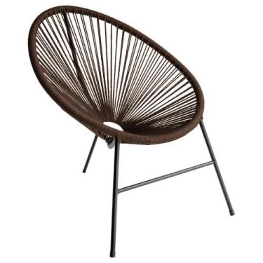 Imagem de Cadeira para Área Externa Acapulco em Aço Carbono e Cordão de Fibra Si
