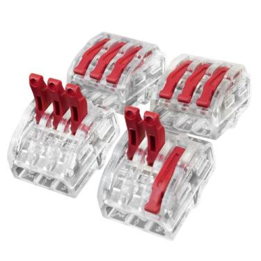 Imagem de Conector Rápido De Pressão Push Wire 3 Polos para Cabo elétrico HCRN-3