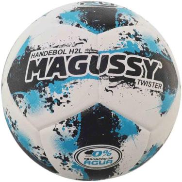 Imagem de Bola Magussy Twister Handebol H2L, Único, Branco