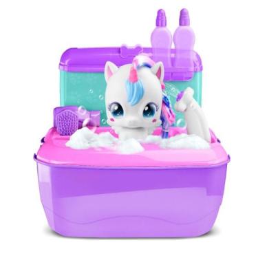 Imagem de Kit Beleza Mala Brinquedo Unicornio Acessório Pet 5900 Roma