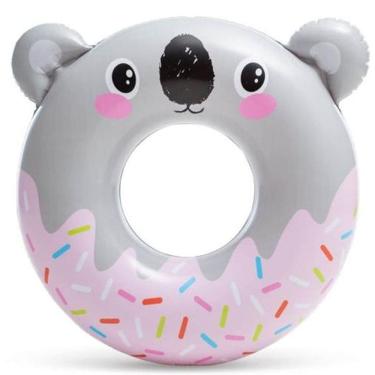 Imagem de Boia Inflável Redonda Animais Divertidos Fofinhos Verão Intex 59266