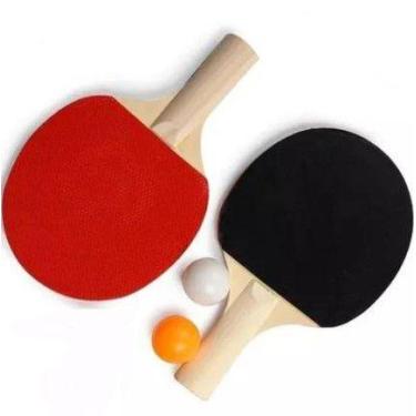 Imagem de Raquete Tenis de Mesa com Duas Bolinhas de Cores Sortidas - Online