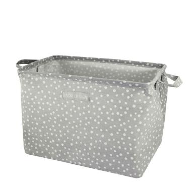 Imagem de Cesto Organizador De Tecido Retangular Linha Loft Cinza