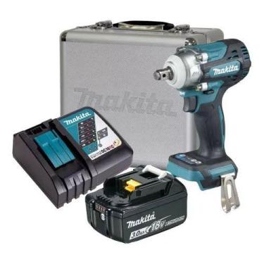 Imagem de Chave De Impacto 1/2 18v Dtw300 Bateria 3ah Makita Bivolt