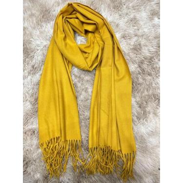 Imagem de Lenco Cachecol Echarpe Grosso Lisa Basica Importado Tamanho 190x72cm p