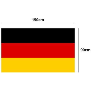 Imagem de Bandeira da Alemanha 150x90 Cm Poliéster Oficial Mundial - WCAN