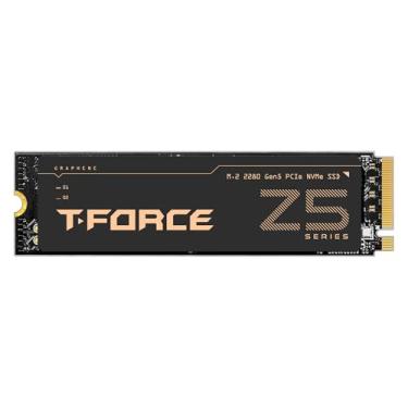 Imagem de SSD T-Force TEAMGROUP TM8FF1002T0C129 Z540 2TB DRAM SLC Cache 3D TLC NAND NVMe Phison E26, PCIe geração 5 x4, M.2 2280, dissipador de calor de grafeno ultrafino leitura/gravação de 12.400/11.800 MB/s