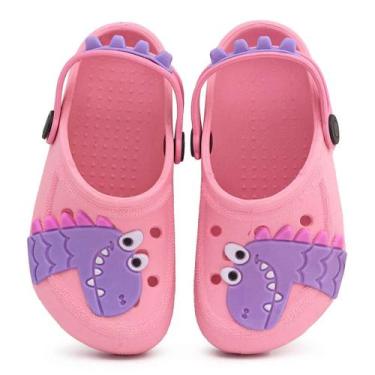 Imagem de Sandália Babuche Infantil Dinosaur Menino Menina Papete Calce Fácil - 