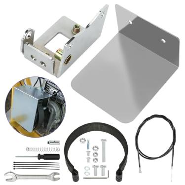 Imagem de CILOYU Kit de faixa de freio de embreagem centrífuga Go Kart de 4 polegadas compatível com Predator 212 196cc Tillotson Coleman CT200U CT200U-EX BT200X Baja Warrior Trailmaster MB165 MB200 Azusa GX160