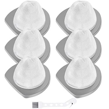 Imagem de Pacote com 6 filtros de substituição para aspirador de pó leve Bissell Featherweight Stick 2033, 20331, 20334, 20333, 20336, 20339, 2033M, Compare com a peça 1611508