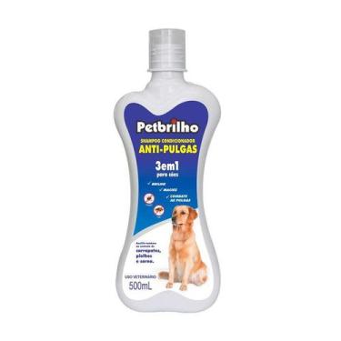 Imagem de Shampoo Petbrilho Para Cães Antipulgas 3 em 1
