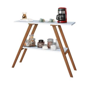 Imagem de Aparador Escritório Cantinho Do Café Estreito Modelo Retrô Simples Lux